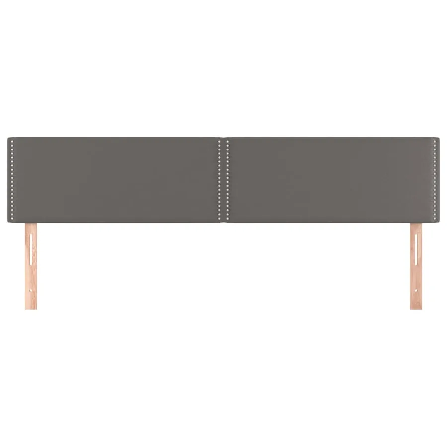 Têtes de lit Gris 180x5x78/88 cm Similicuir - 3