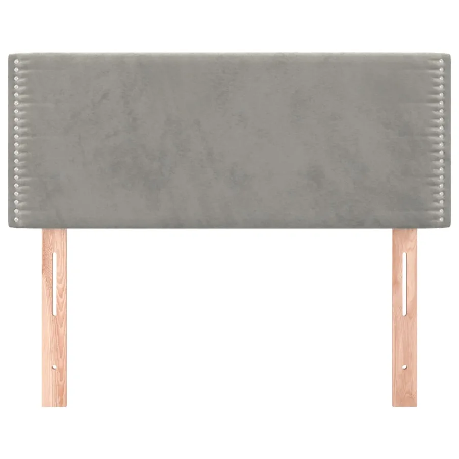 Tête de lit Gris clair 80x5x78/88 cm Velours - 3