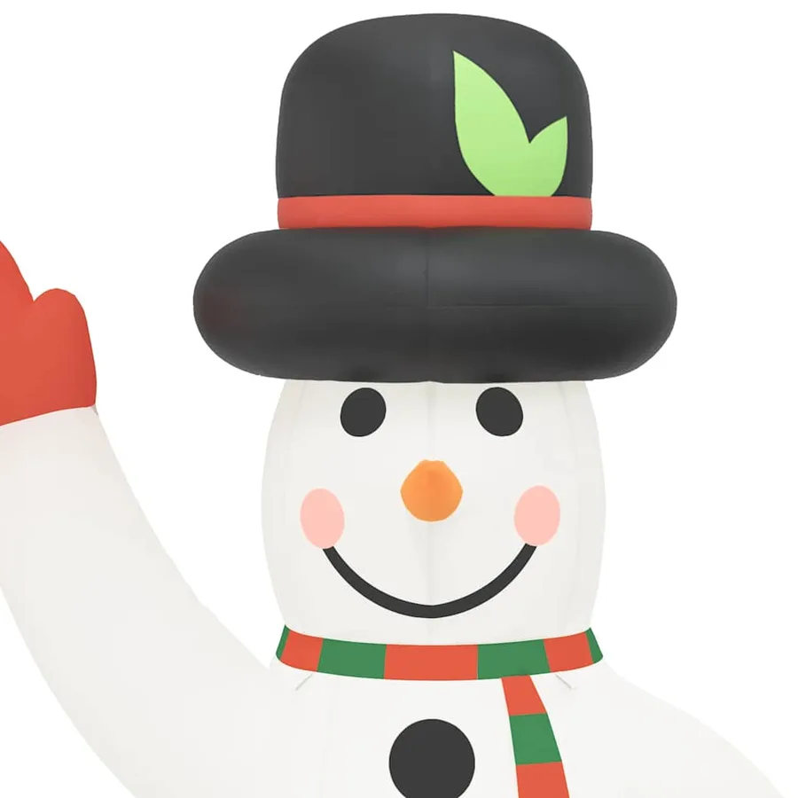 Bonhomme de neige gonflable avec LED 455 cm - 6