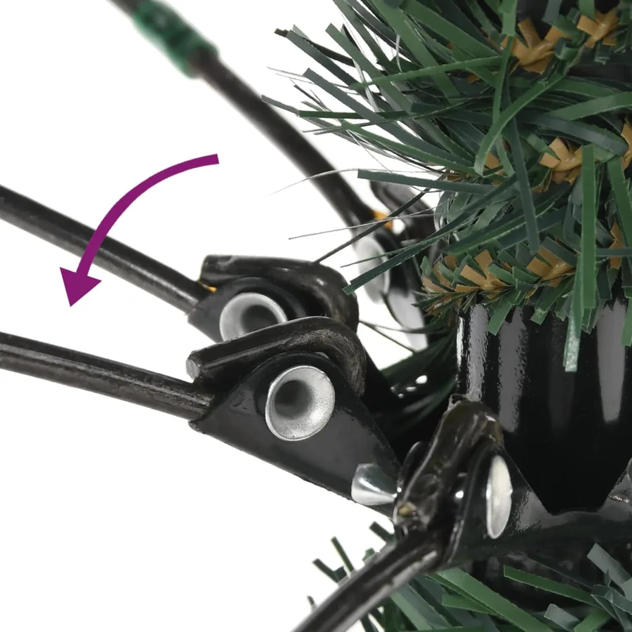 Sapin de Noël artificiel avec support Vert 150 cm PVC - 4