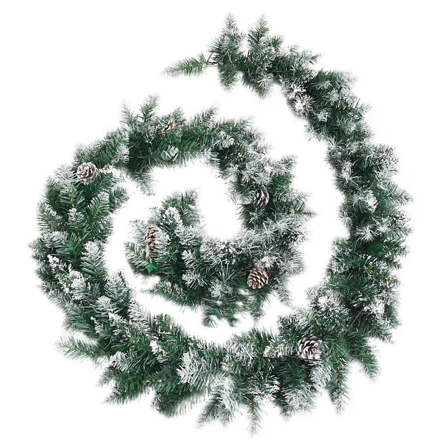 Guirlande de Noël avec lumières LED Vert 2,7 m PVC - 3
