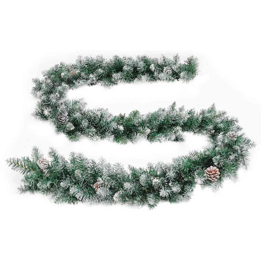 Guirlande de Noël avec lumières LED Vert 2,7 m PVC - 4