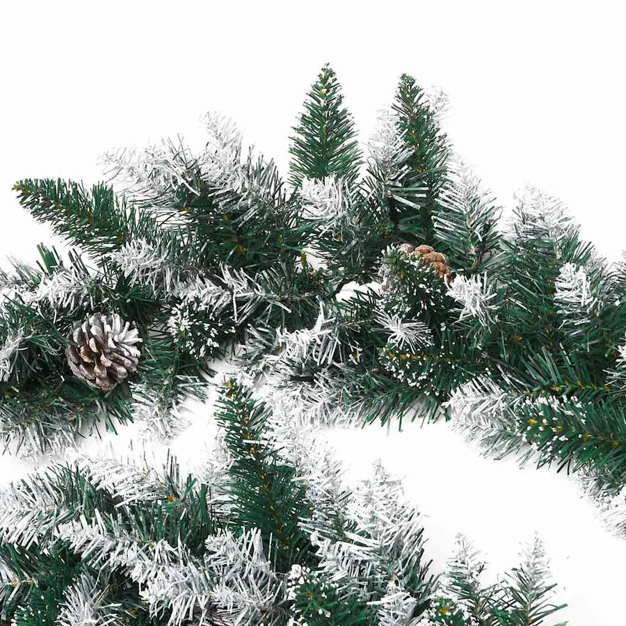 Guirlande de Noël avec lumières LED Vert 2,7 m PVC - 6