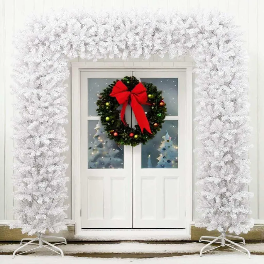 Arche d'arbre de Noël Blanc 240 cm - 2