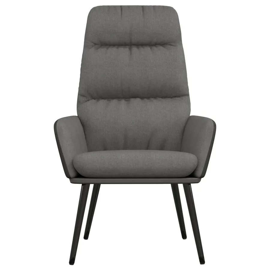 Chaise de relaxation Gris clair Tissu - 3