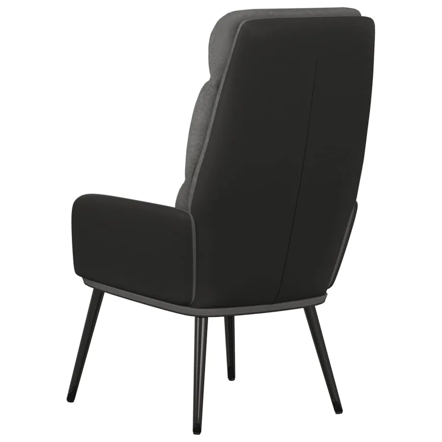 Chaise de relaxation Gris clair Tissu - 5