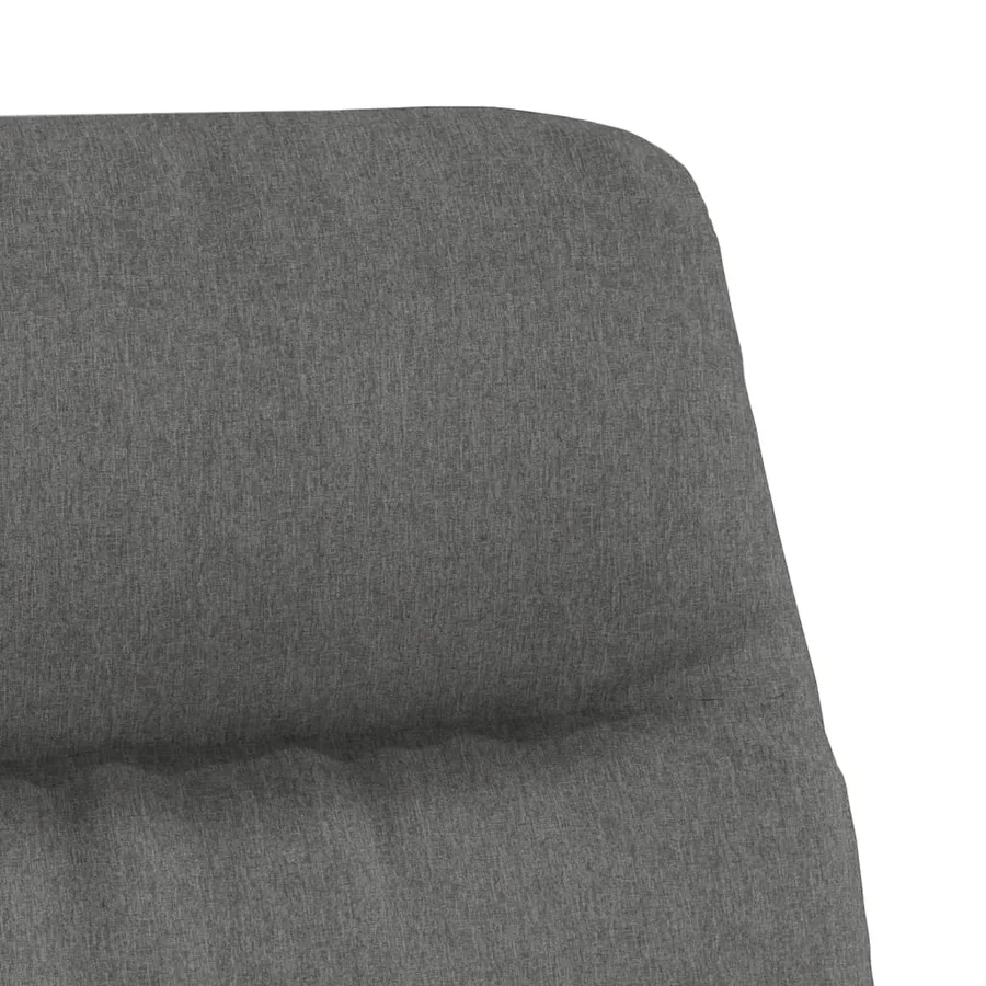 Chaise de relaxation Gris clair Tissu - 6