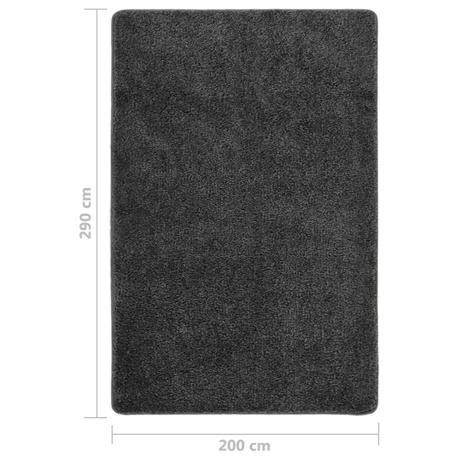 Tapis shaggy antidérapant Gris 200x290 cm - 5
