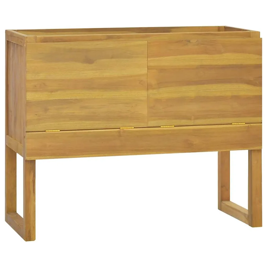 Armoire de salle de bain 90x40x75,5 cm bois de teck solide