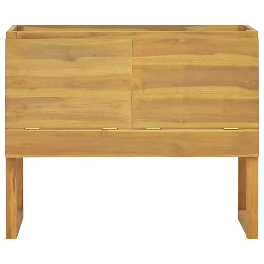 Armoire de salle de bain 90x40x75,5 cm bois de teck solide - 3