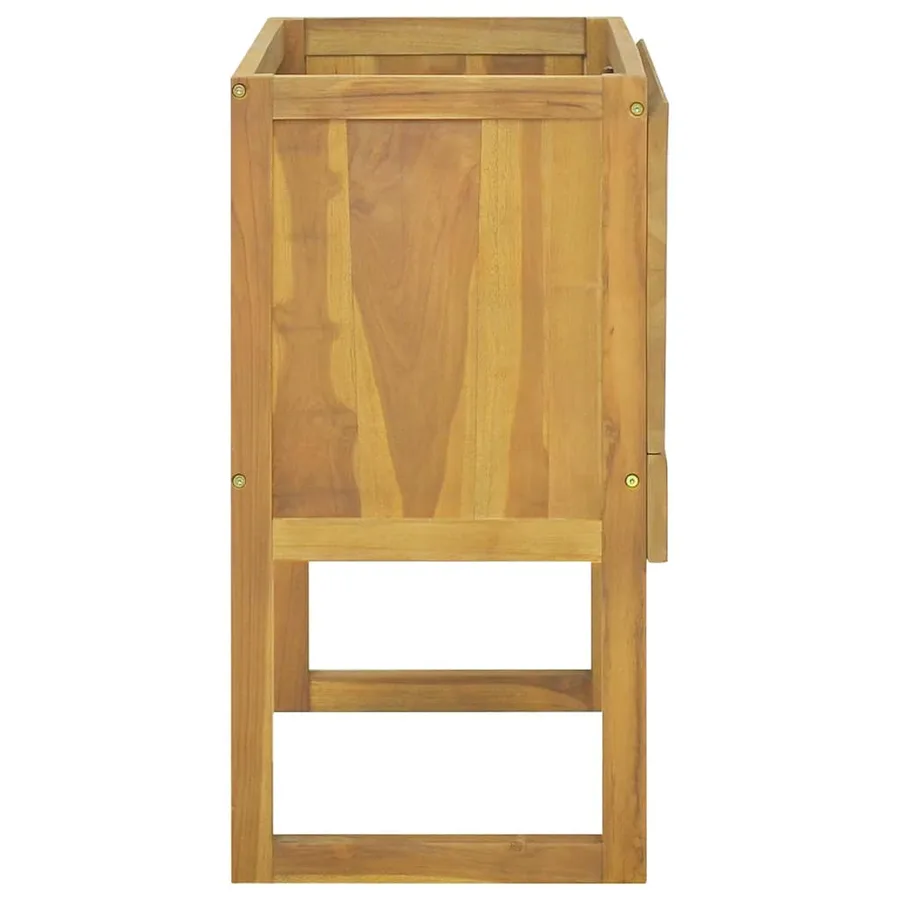 Armoire de salle de bain 90x40x75,5 cm bois de teck solide - 4