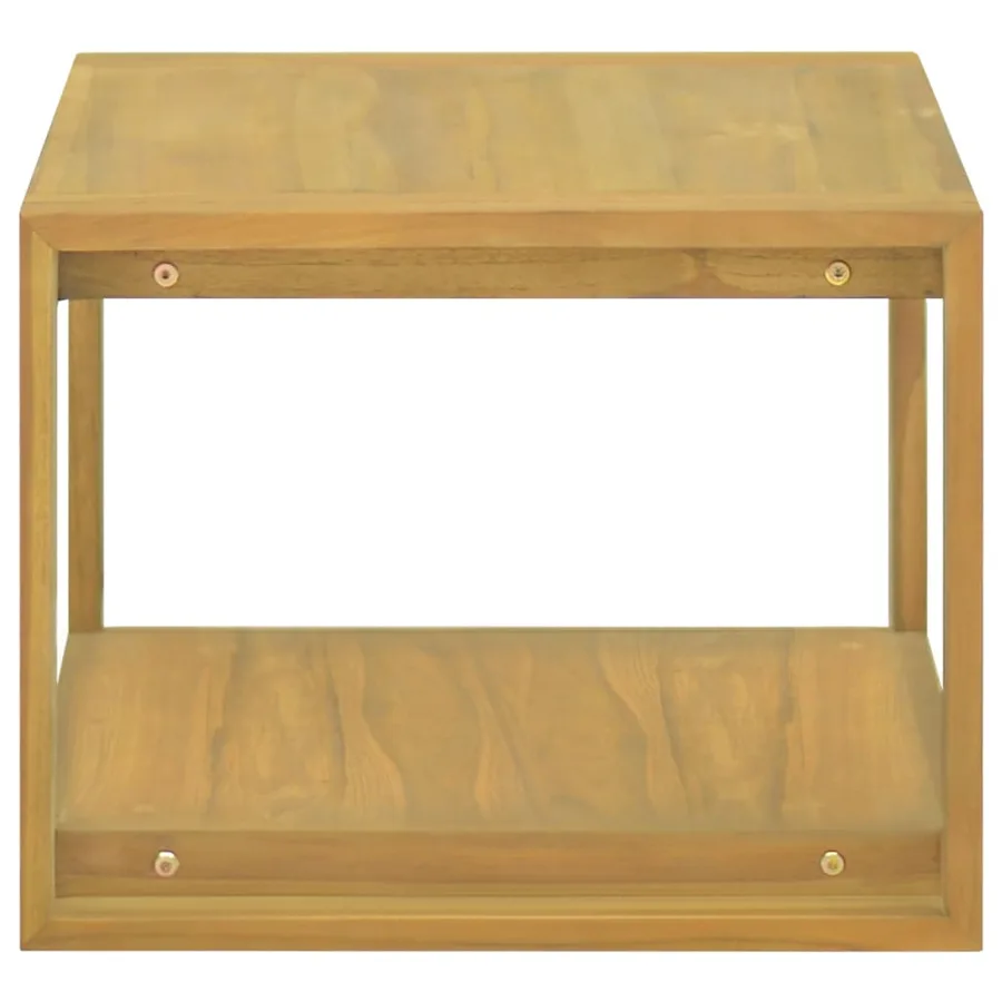 Armoire murale de salle de bain 60x45x35 cm Bois de teck solide - 3