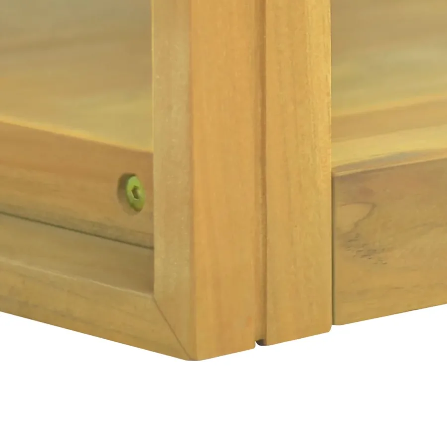 Armoire murale de salle de bain 60x45x35 cm Bois de teck solide - 5