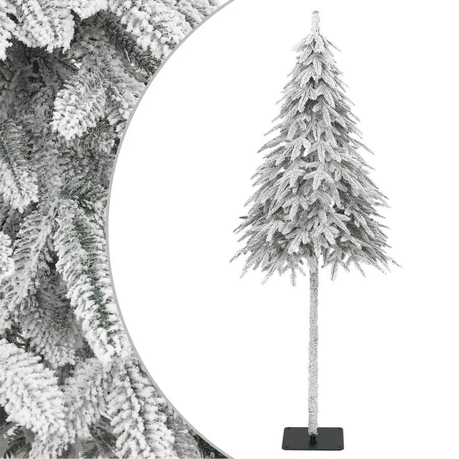 Sapin de Noël artificiel avec neige floquée 210 cm