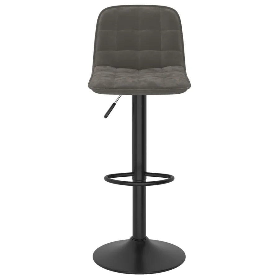 Tabouret de bar Gris foncé Velours - 3