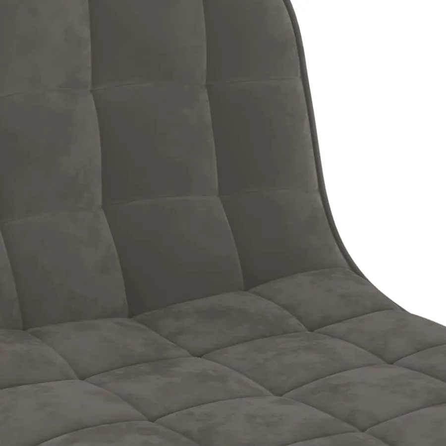 Tabouret de bar Gris foncé Velours - 7