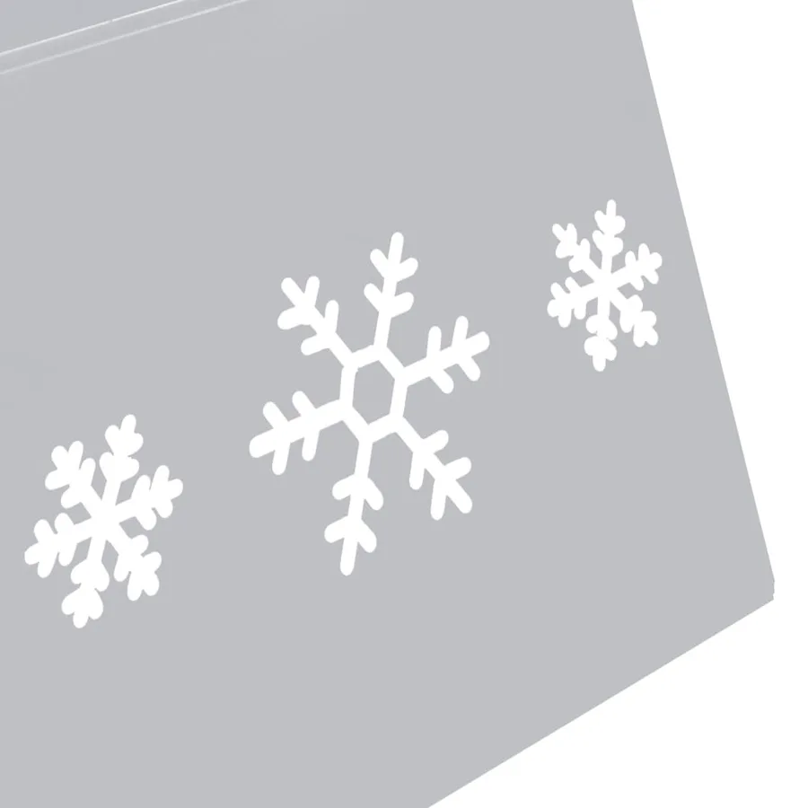 Jupe de sapin de Noël Argenté et blanc Ø68x25 cm - 6