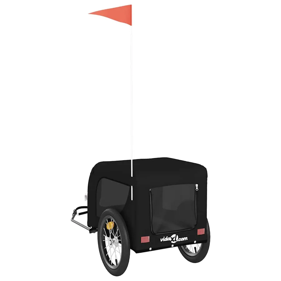 Remorque de vélo pour animaux de compagnie noir - 7