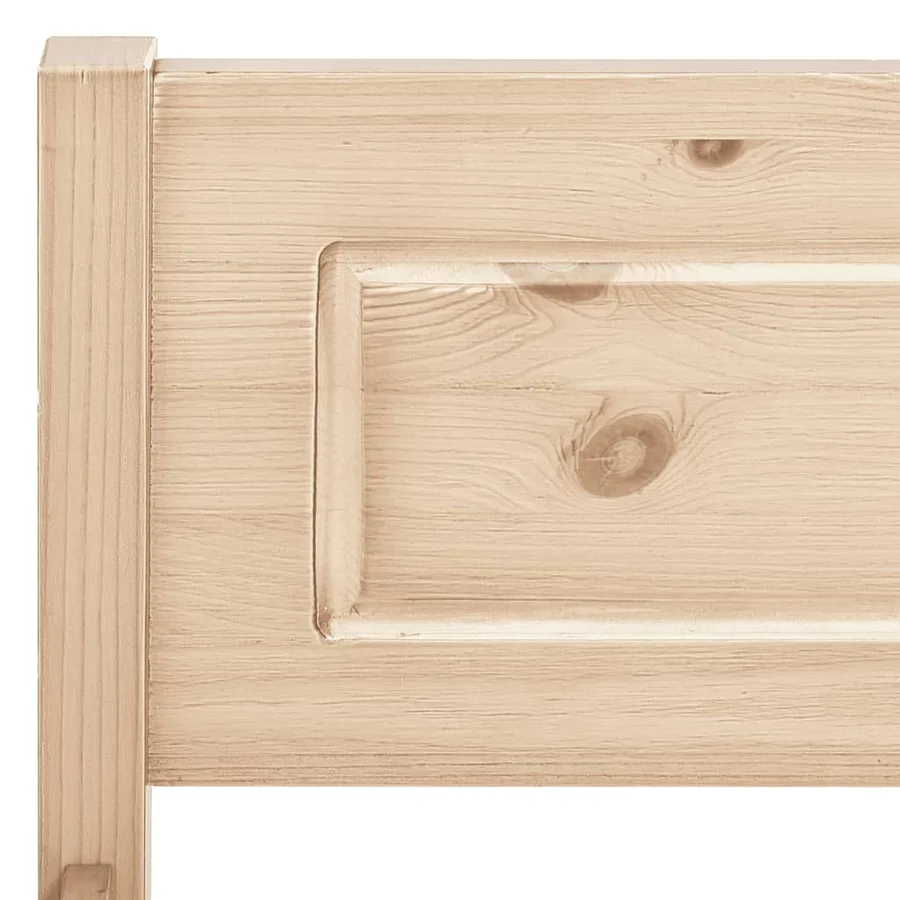 Cadre de lit sans matelas bois de pin massif 90x200 cm - 5