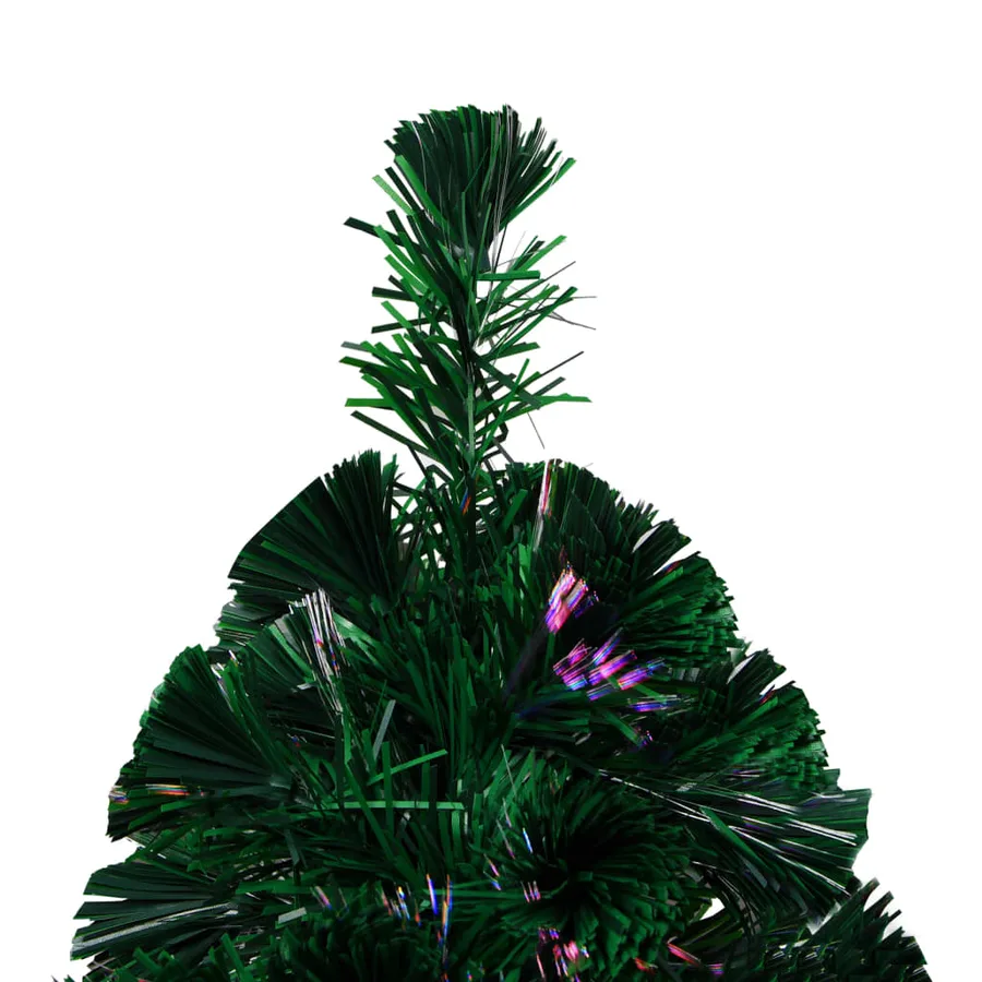Sapin de Noël artificiel avec support vert 210 cm fibre optique - 6