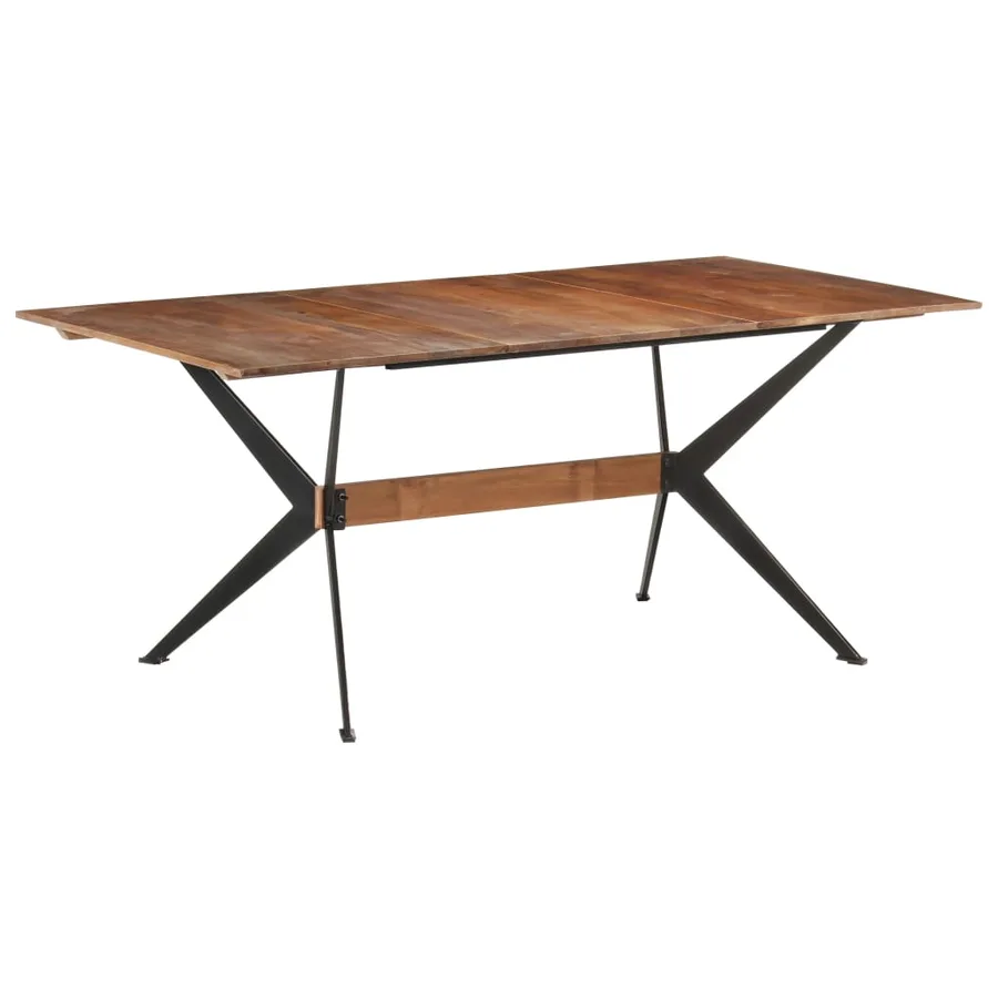 Table à manger 180x90x76 cm Bois de manguier massif - 10
