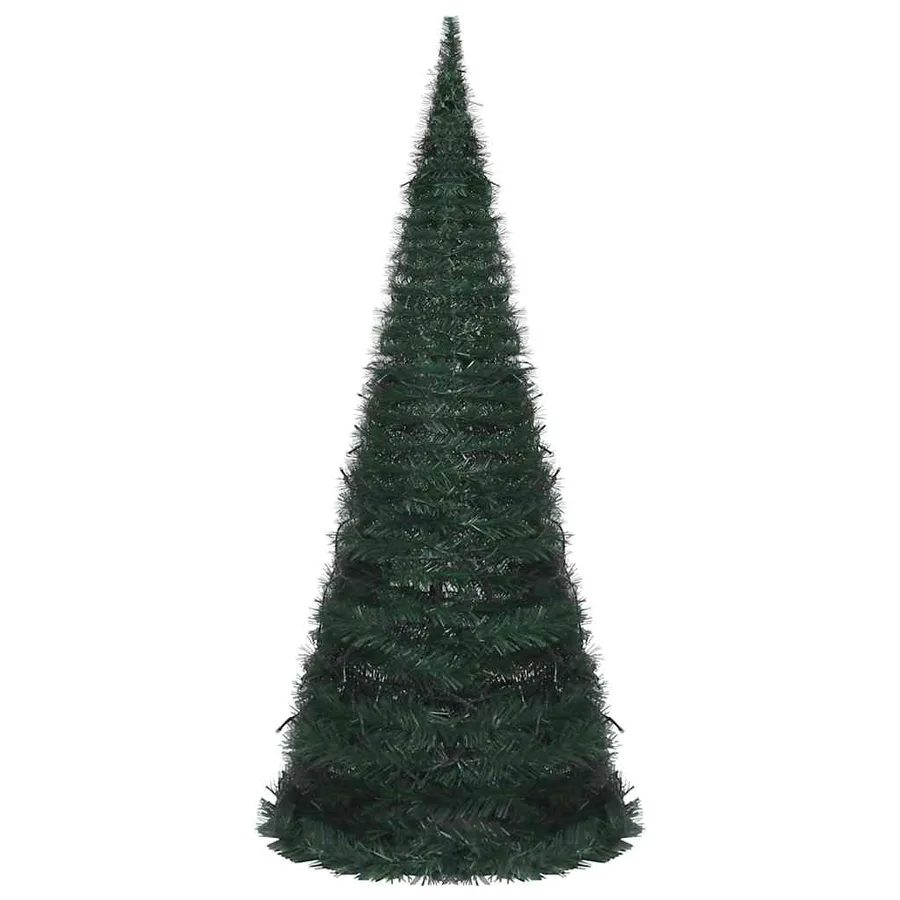 Sapin de Noël artificiel pré-éclairé avec guirlandes vert 210cm - 6