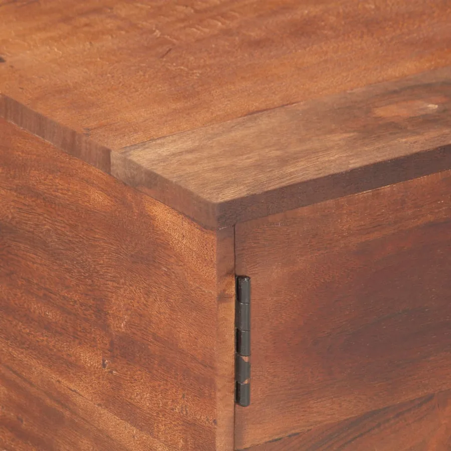 Table basse Marron miel 67x67x45 cm Bois solide d'acacia - 6