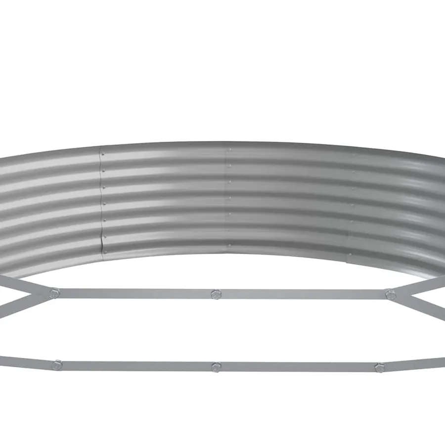 Jardinière surélevée en acier galvanisé 296 x 140 x 36 cm Anthracite - 5