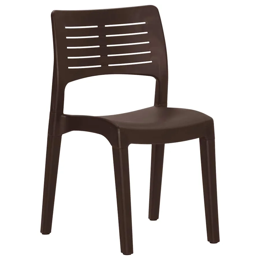 Chaises de jardin lot de 2 Moka Polypropylène - 3