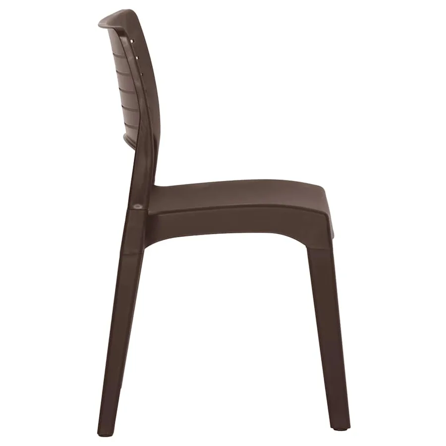 Chaises de jardin lot de 2 Moka Polypropylène - 5