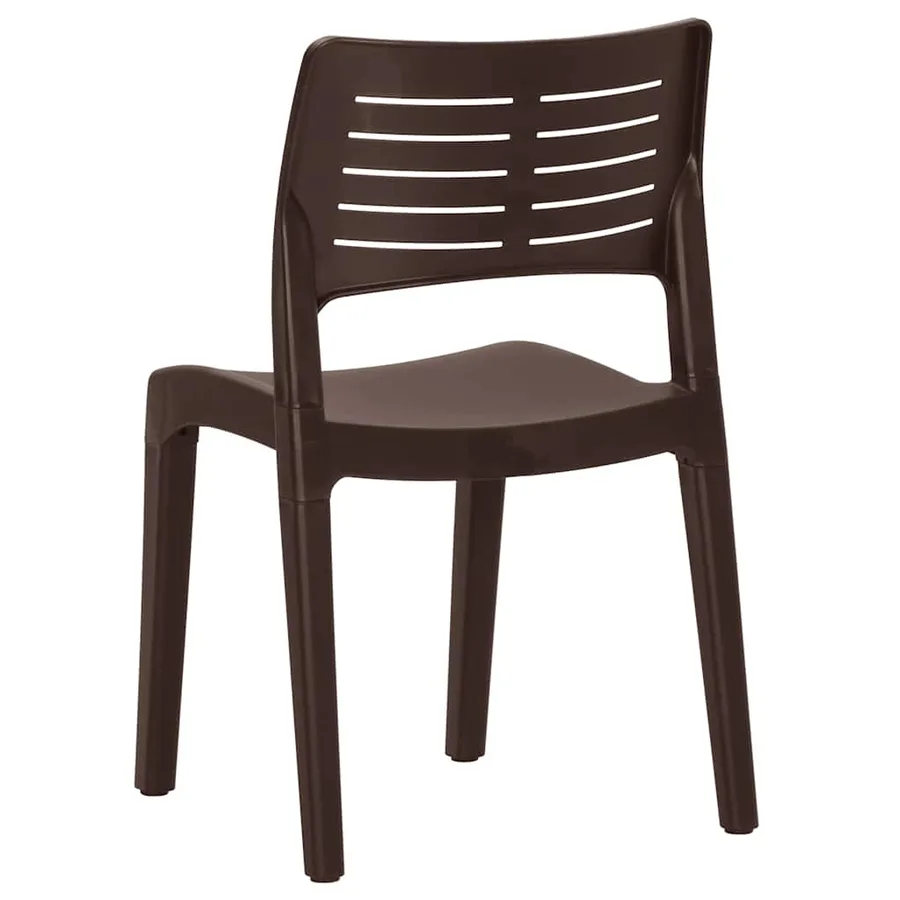 Chaises de jardin lot de 2 Moka Polypropylène - 7