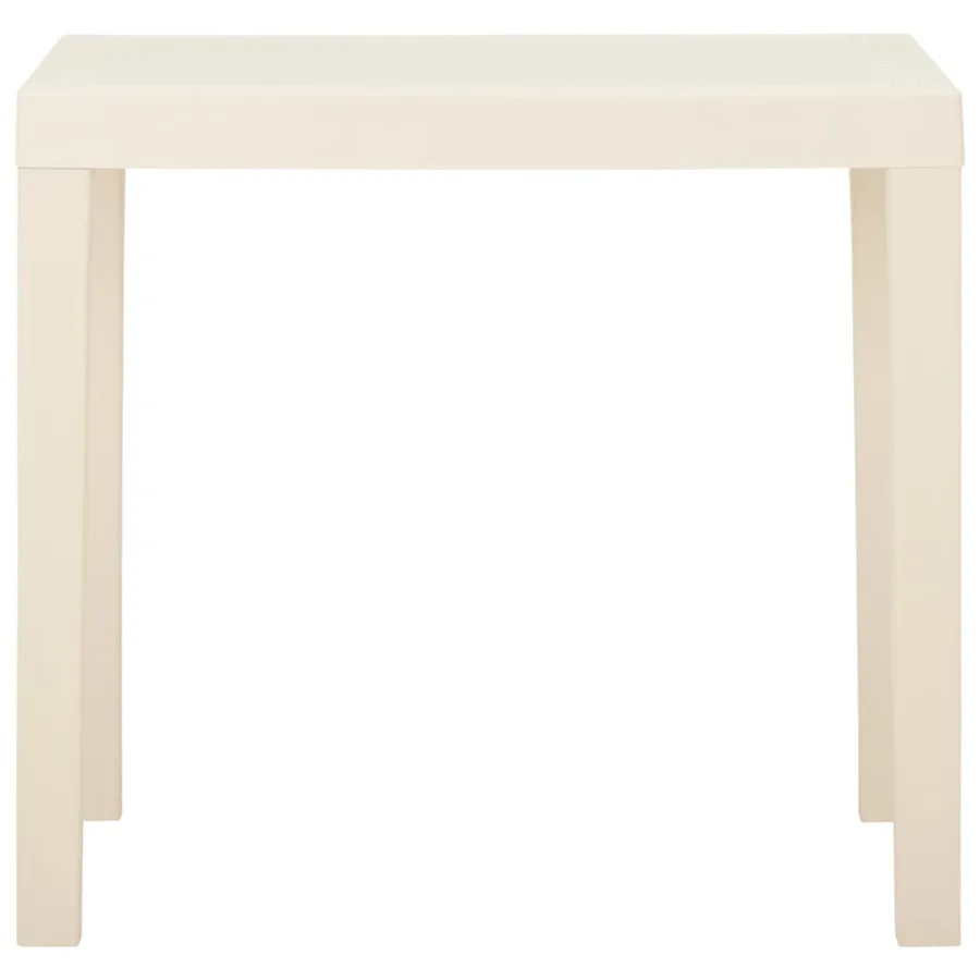 Table de jardin Blanc 79x65x72 cm Plastique - 2