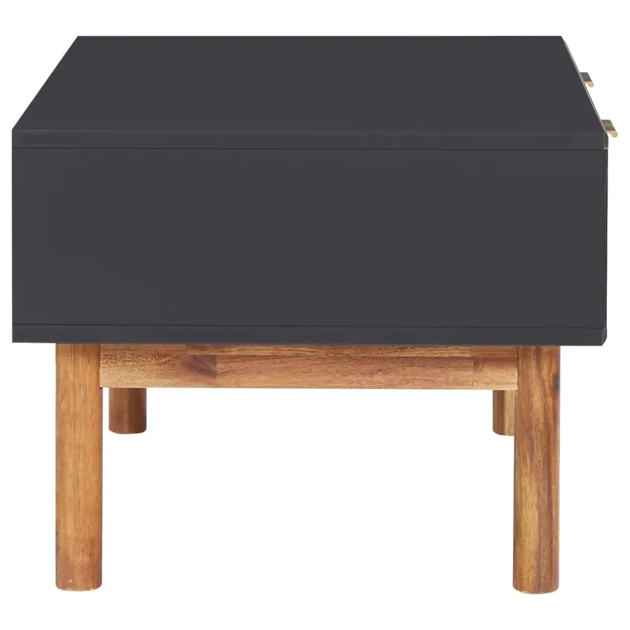 Table basse 90x50x40 cm Bois d'acacia massif et MDF - 4