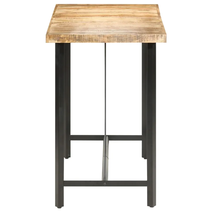 Table de bar 150x70x107 cm Bois de manguier brut - 3