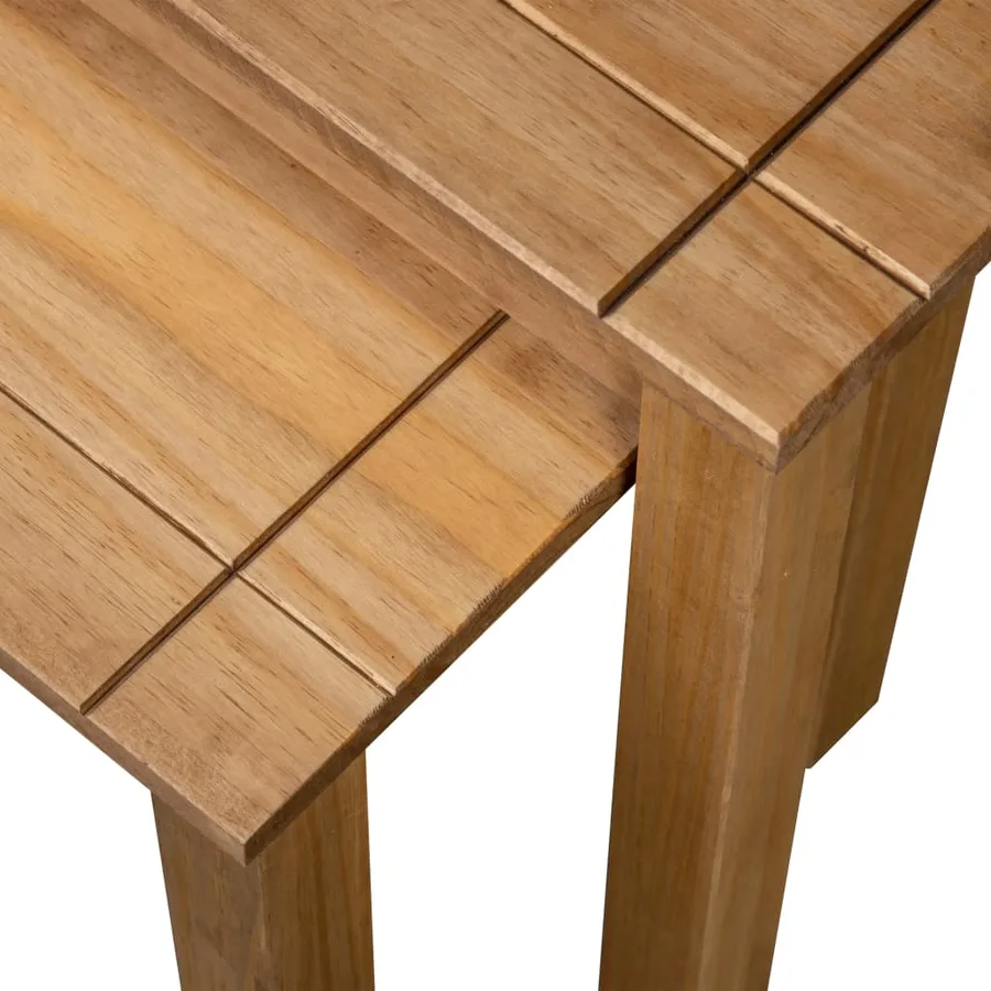 Tables gigognes 2 pcs Bois de pin massif Assortiment Panama - 5