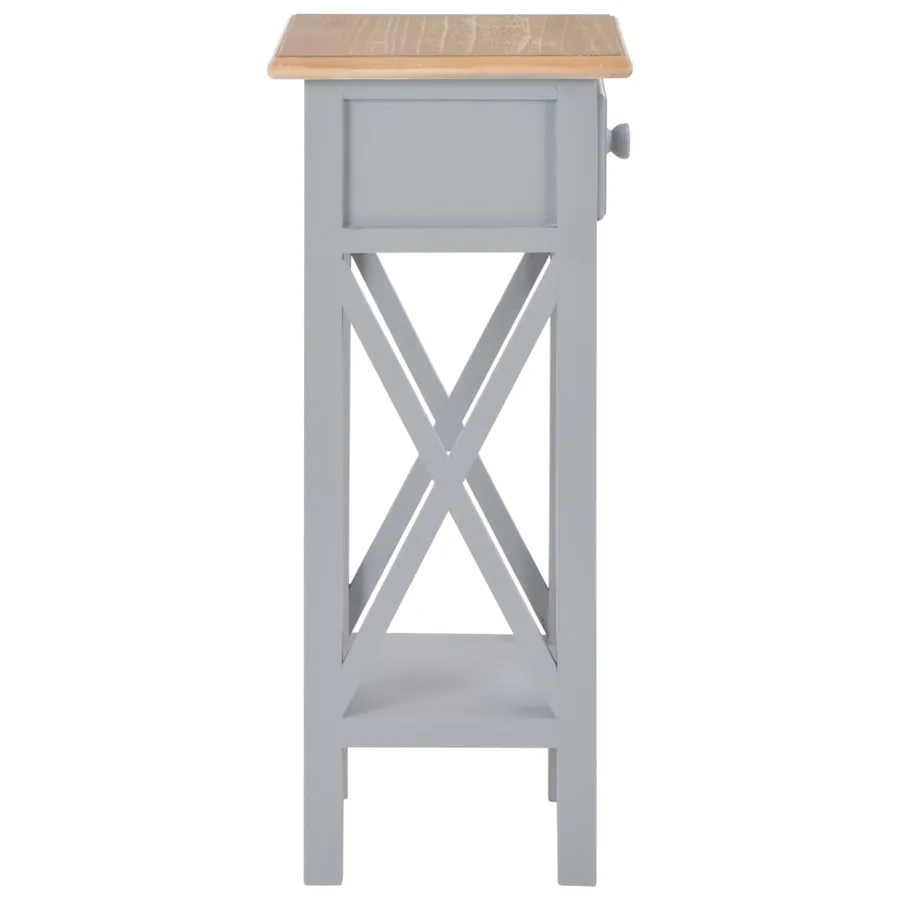 Table d'appoint Gris 27 x 27 x 65,5 cm Bois - 4