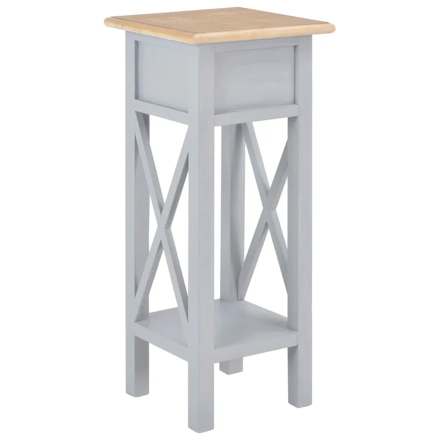 Table d'appoint Gris 27 x 27 x 65,5 cm Bois - 5