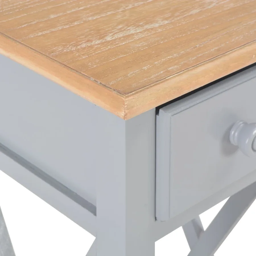 Table d'appoint Gris 27 x 27 x 65,5 cm Bois - 6