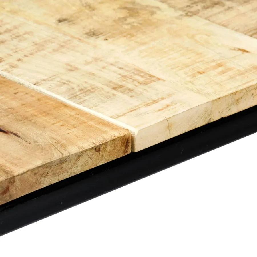 Table à manger 140x70x75 cm Bois de manguier massif brut - 5