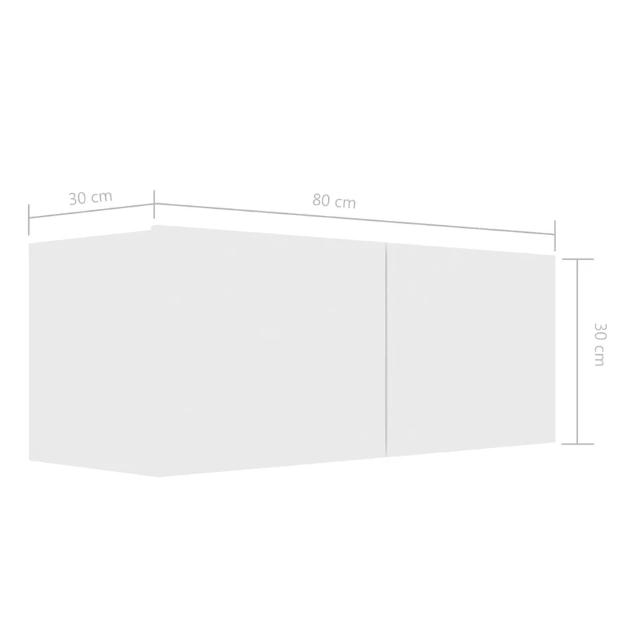 Ensemble de meubles TV 7 pcs Blanc Bois d'ingénierie - 8
