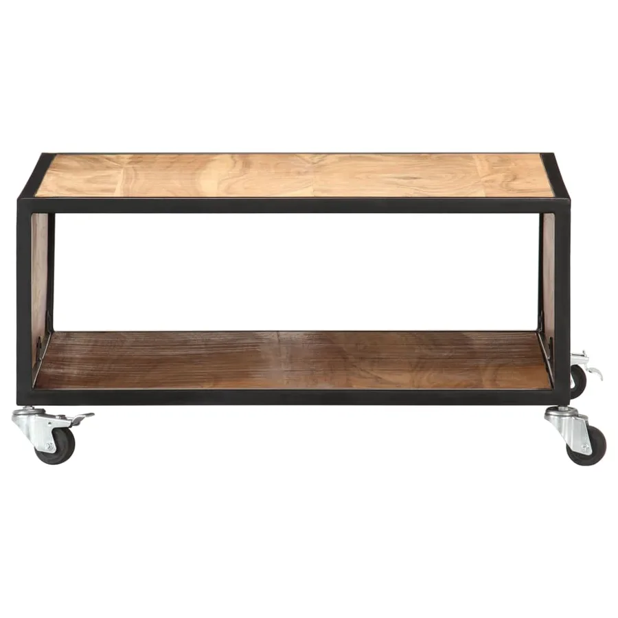 Table basse 70x70x32 cm Bois solide d'acacia - 2