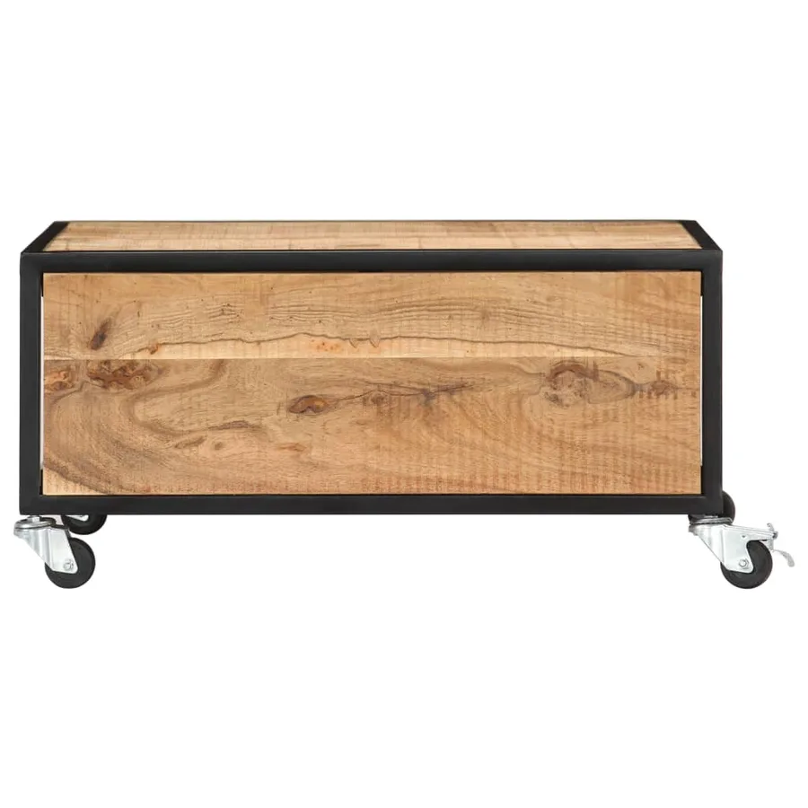 Table basse 70x70x32 cm Bois solide d'acacia - 3