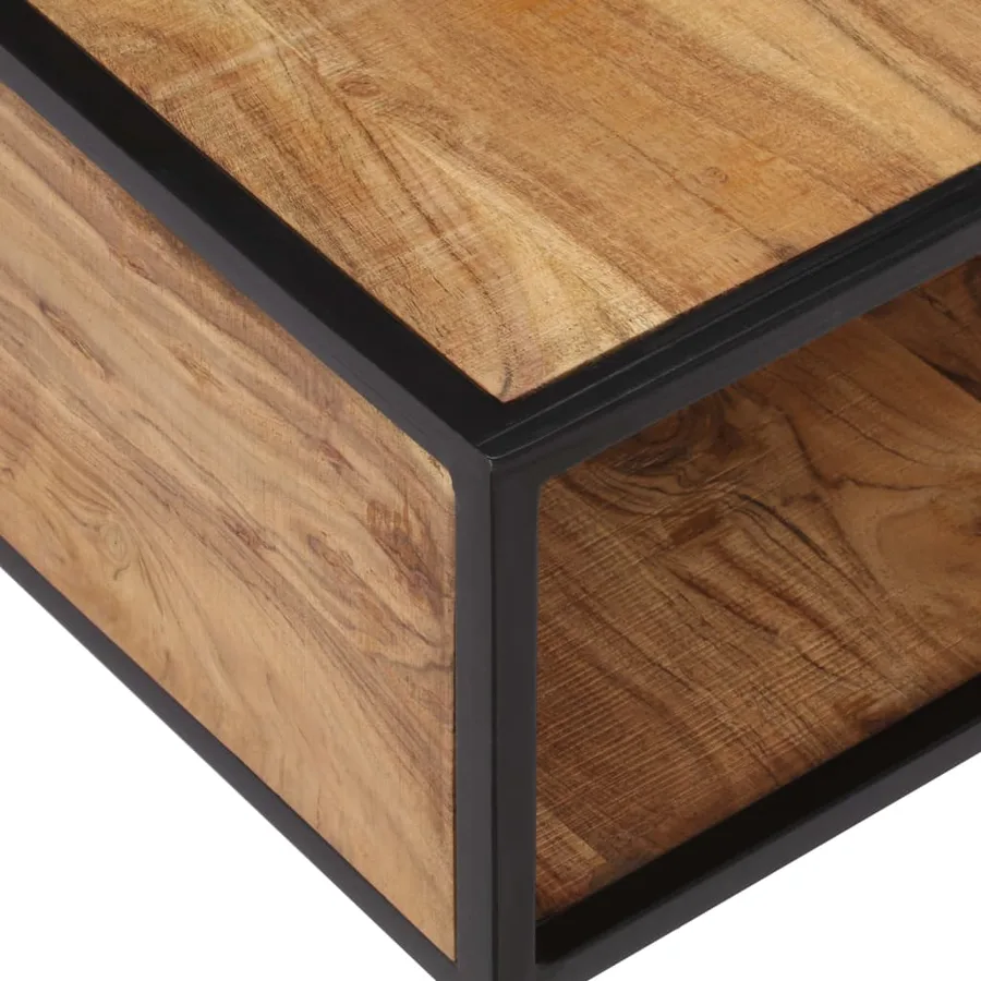 Table basse 70x70x32 cm Bois solide d'acacia - 6