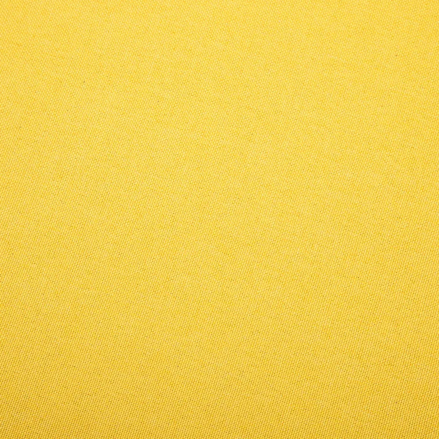 Fauteuil sans accoudoirs jaune tissu - 7