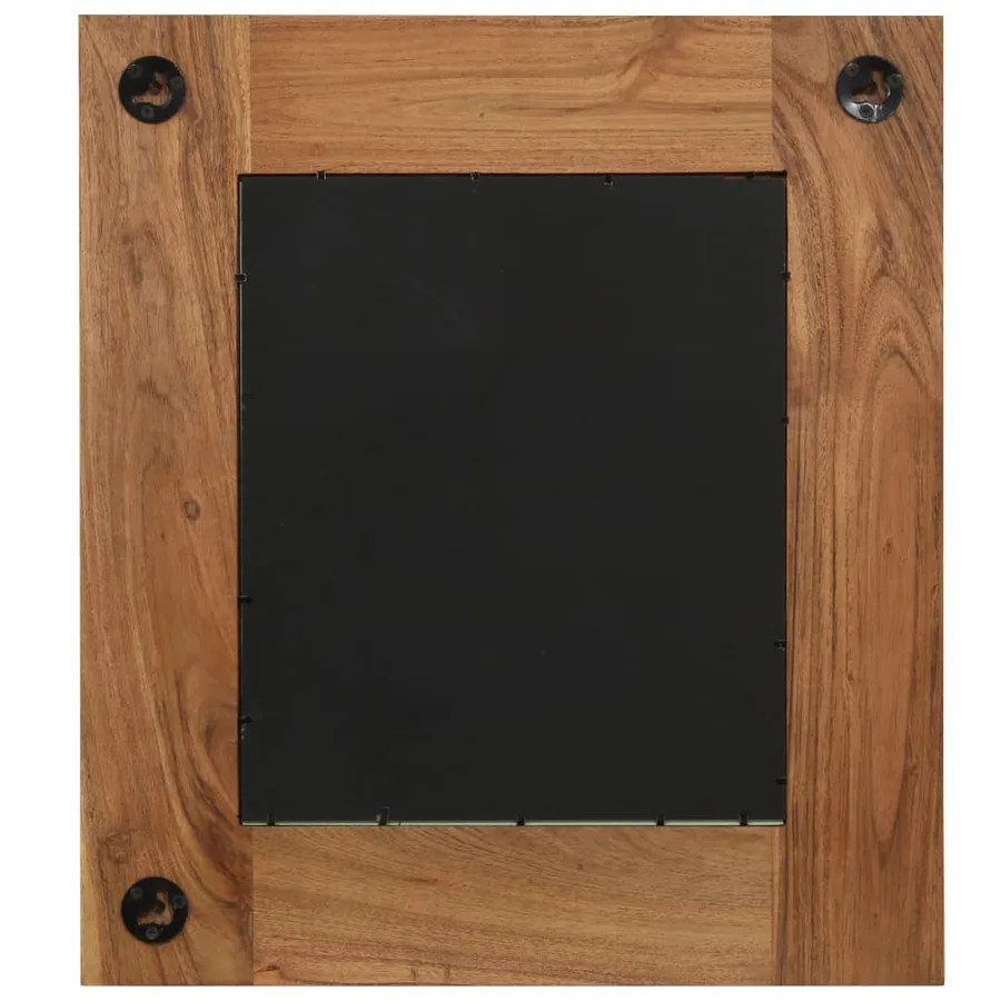 Miroir Bois d'acacia massif 50 x 50 cm - 5