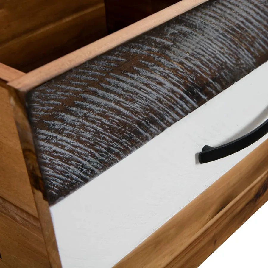 Table basse Bois d'acacia massif 90x50x37,5 cm - 5
