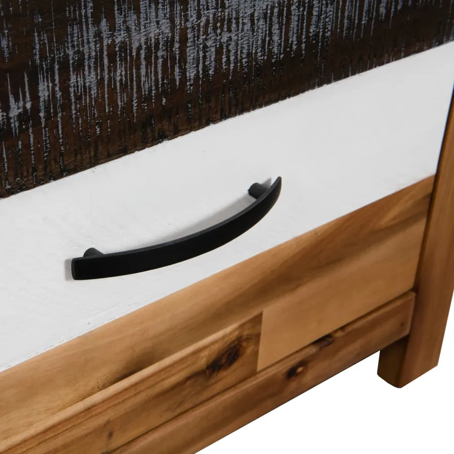 Table basse Bois d'acacia massif 90x50x37,5 cm - 7