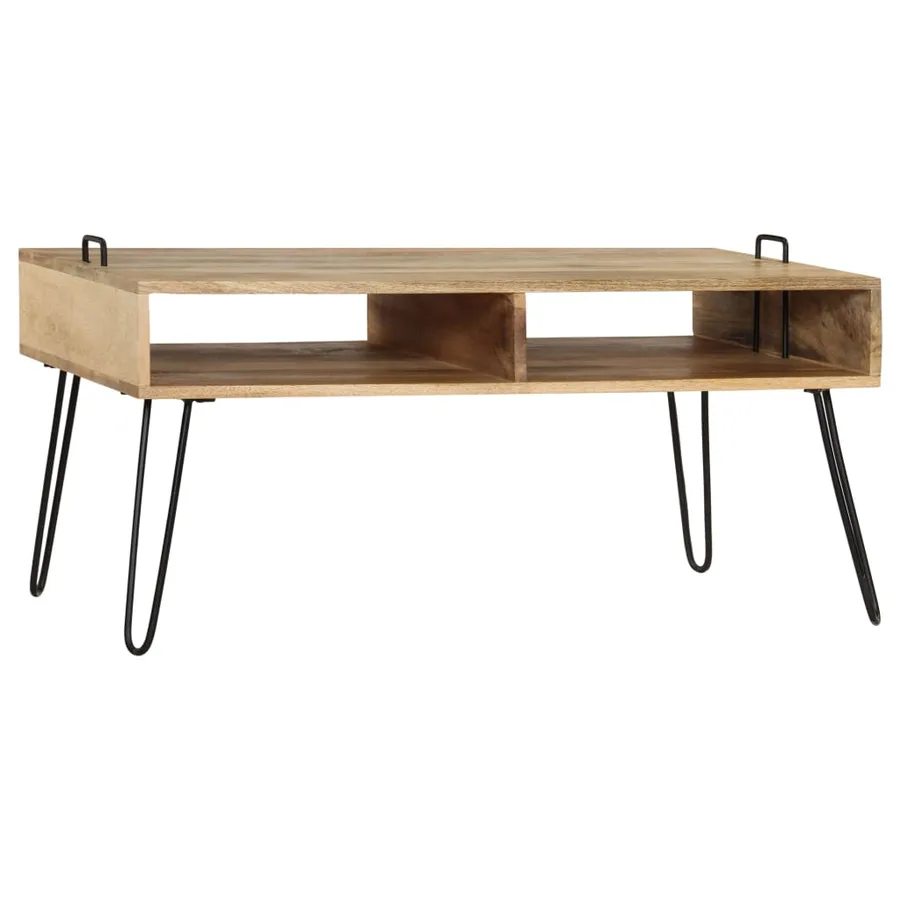 Table basse Bois de manguier massif 100x60x45 cm - 2