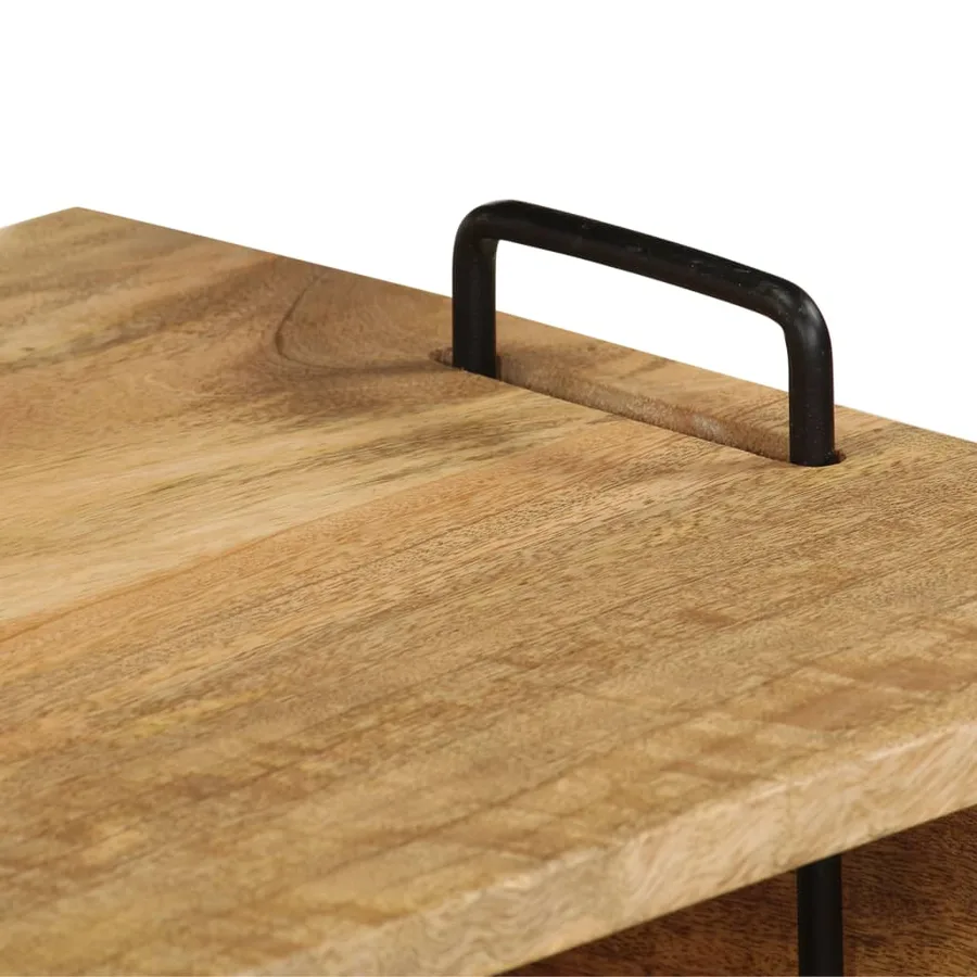 Table basse Bois de manguier massif 100x60x45 cm - 5