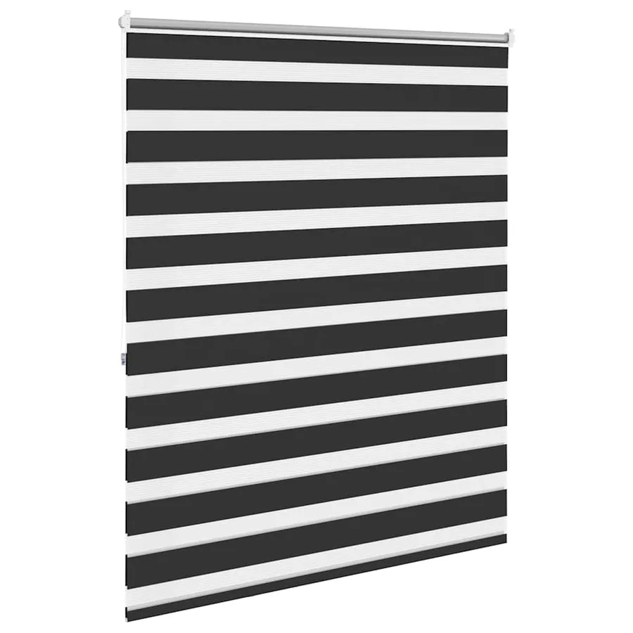 Store vénitien zébré 120,9 x 175 cm, largeur du tissu 116,7 cm, noir - 4